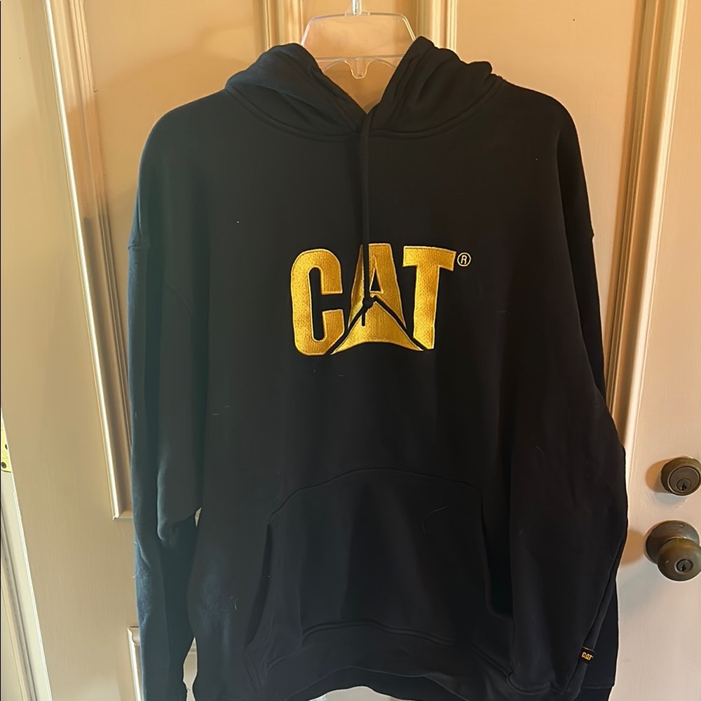 Caterpillar Black and Gold Hoodie